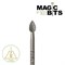 Фреза гранатовая чечевица 2.9 мм Magic Bits Средне-мягкая (ГрЧ29) 2602860002590